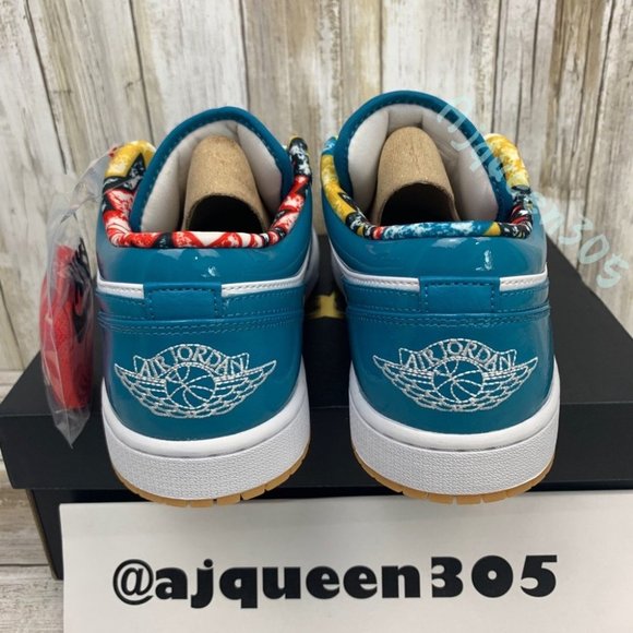 Air Jordan 1 Low Cyber Teal - Picture 5 of 6